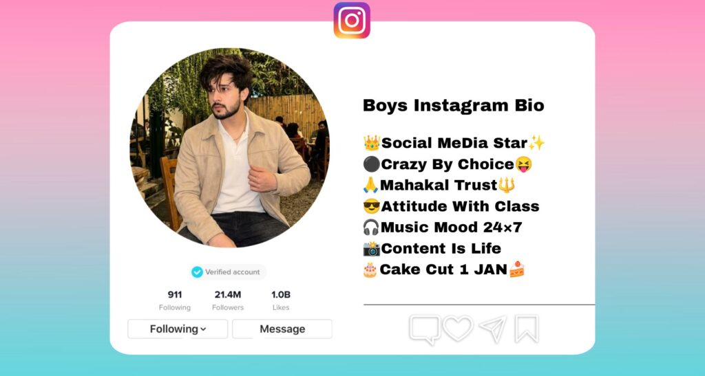 Best 261+ Instagram Bio for Boys in 2026 – {Stylish & Attitude}