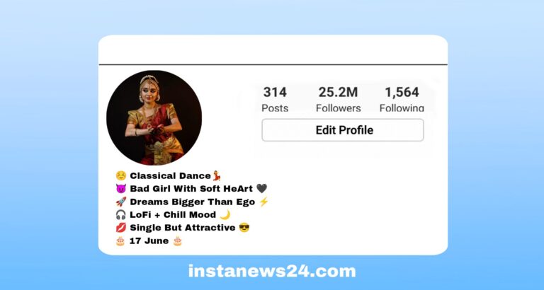 Instagram Dance Bio