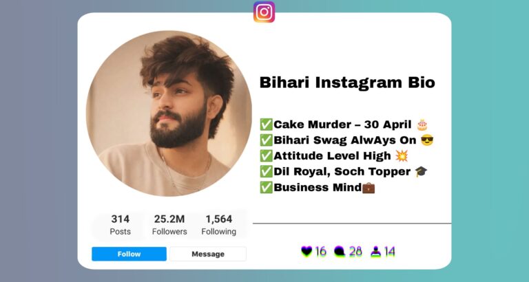 Best 233+ Bihari Bio for Instagram in 2026 – [ Stylish Boys and Girls ]