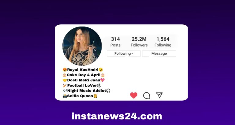 Kashmiri Bio for Instagram