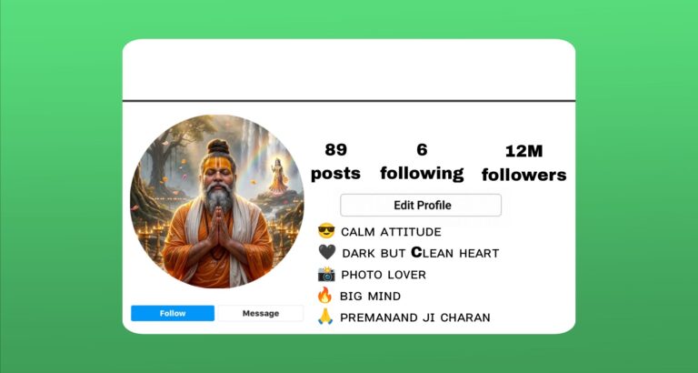 Best 229+ Premanand Bio Instagram In HiNdi | 2026
