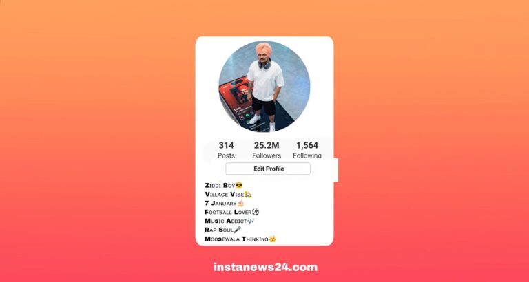 Best 143+ Sidhu Moose WaLa Instagram Bio Copy And Paste